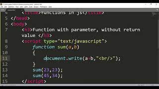 #4 Function with parameter and without return value