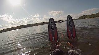 GoPro waterskiing - using head strap mount