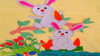 Easter board decoration idea//Good Friday board decoration /festival board decoration /art&craft