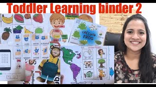 Toddler Learning Binder 2|Part 1|Toddler Fun & educational activities|Preschool Binder|Busy Binder|