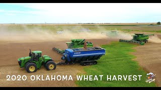 WHEAT HARVEST 2020 near Burlington Oklahoma