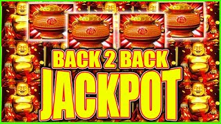 The Greatest BACK 2 BACK 4 SCATTER BONUS Jackpot! Happy \u0026 Prosperous Dragon Link Slot