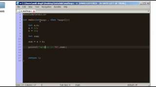 c programming tutorial math operation and operators part-4