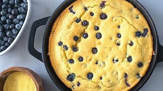 Delicious BLUEBERRY CORNBREAD (Easy!)