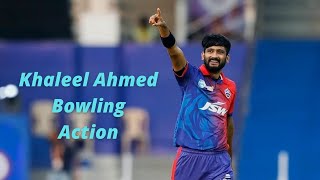 khaleel Ahmed Bowling Action in slow motion