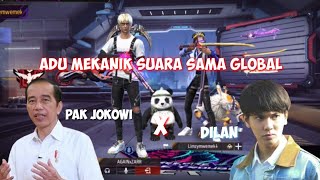 ADU MEKANIK SUARA SAMA GLOBAL,ENDINGNYA BIKIN BENGEK || FREE FIRE BATTLE GROUND