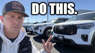 Car Dealers Hate When You Do These Things
