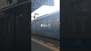 松山駅で年に数回のレア光景  伊予市方面から来て2番乗り場に入る7000系 #jr四国