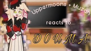 Uppermoons + Muzan reacts to Douma'/KNY/reaction vid/Uppermoons/Douma/