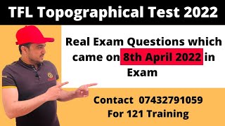 TfL Topographical Test 2022/Real Exam Questions April 2022 /Route planning questions, PCO test