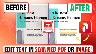 How to Edit Text in Scanned PDF or Image | Best OCR PDF Editor #ocr #editpdf #PDFEditing