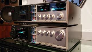 Duo luxman receiver RX-101 /cassette deck Kx-101 play pure blues vintage audio crazy eugene