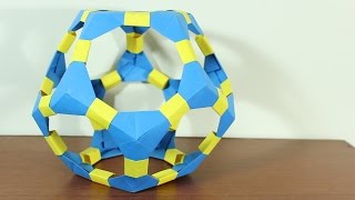 Origami Dodecahedron / Dodecaedro De Origami ¡TUTORIAL!