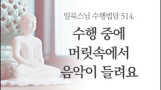 수행 중에 머릿속에서 음악이 들려요ㅣ일묵스님ㅣ제따와나선원