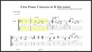 Classical Guitar Songs: First Piano Concerto in B flat minor(P.I.Tchaikovsky)