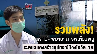 รวมพลัง! แพทย์- พยาบาล  รพ.ห้วยพลู ระดมสมองสร้างอุปกรณ์ป้องโควิด-19