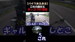 【バイクあるある】これの前だとカッコつけちゃうよね#shorts #モトブログ