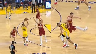 Steph Curry drilled the three right over Nikola Jokic | GSW vs Nuggets