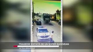 Tragedie evitată de un șofer sucevean, la Tiha Bârgăului