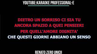 renato zero unici karaoke professionale