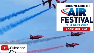 BOURNEMOUTH AIR SHOW 2022 || RED ARROW DISPLAY