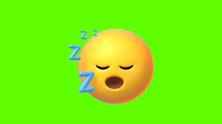 Free copyright sleeping 😌 emoji green screen animation| sleep emoji| laughing emoji| cartoon videos