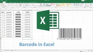 สร้างบาร์โค้ดใน Excel