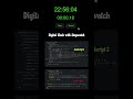 Digital Clock #html #css #js #programming #coding #clock