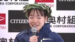 2021大阪国際女子マラソン　表彰式\u0026選手記者会見