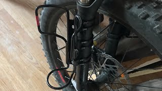 Using Zefal Universal Cage Mounts to fit Salsa Anything cages to front suspension fork