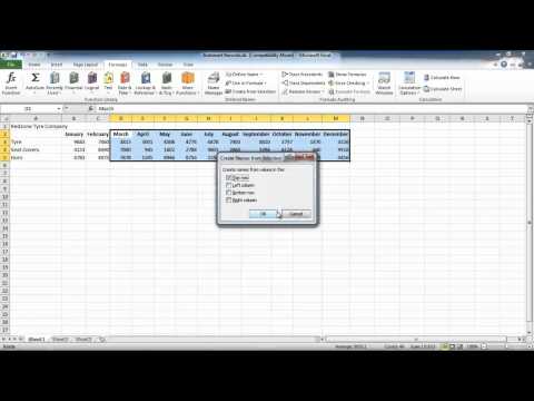 How to Name and use cell ranges in Excel 2010 How to Name and use cell ranges in Excel 2010