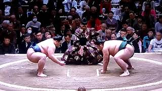 朝乃山 vs 錦木 2018年大相撲初場所2日目 20180115