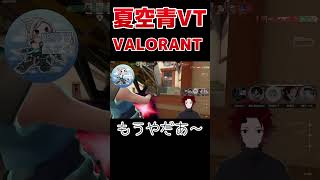 【VALORANT】調子悪すぎておかしくなった夏空青【夏空青VT】#shorts #valorant #vtuber