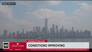 CBS News New York: 4 p.m. air quality alert update 06/08/2023