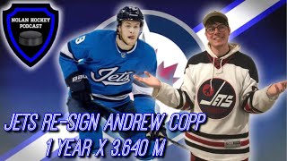 ANDREW COPP RE-SIGNED!!! Jets Fan Reaction