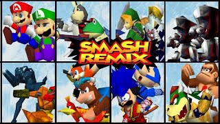Smash Remix 1.5.0 - Remix 1P Mode All Duo Battles Gameplay (Very Hard)