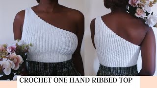 CROCHET ONE SHOULDER TOP| crochet top