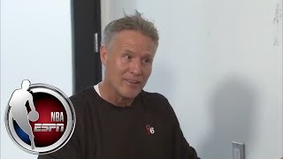 76ers head coach Brett Brown shares game day routine and how he keeps players un
