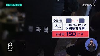 [JTV 8 뉴스]  해지기 전부터 '북적'...거리두기 안 지켜져