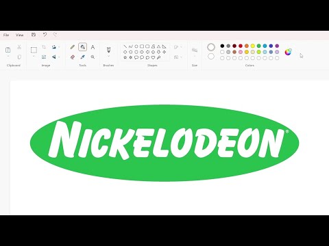 How To Draw A Green Nickelodeon Logo Using Ms Paint How To Draw On Your Computer How To Draw A Green Nickelodeon Logo Using Ms Paint How To Draw On Your Computer