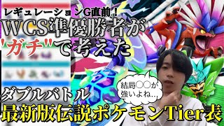 【予選前に復習しよう】レギュG世界大会2位が本気で考えた禁止伝説Tier表解説【ポケモンSV】