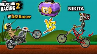 Hill climb racing 2 Beating the boss with chopper and team chest opening of my new team.