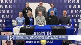 Three Rector Cougars sign to play college sports