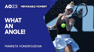 Marketa Vondrousova Hits and Unbelievable Angle! | Australian Open 2023