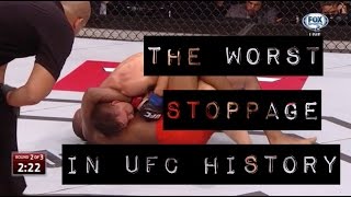 The WORST Stoppage in UFC History! (Gracie Breakdown)