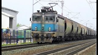 HŽ teretni vlak u Sesvetskom Kraljevcu, lokomotiva ASEA 1141 203  Fast freight train in Croatia 2022