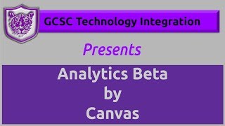 Analytics Beta by Canvas