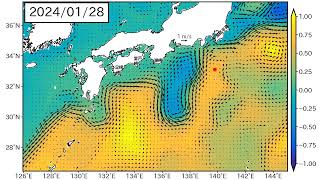 2024年2月23日までの黒潮「長期」予測