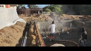 LANZADO DE CONCRETO A UNA POOL OSEA PISCINA O AlBErCA #shortvideo #construction #construccion