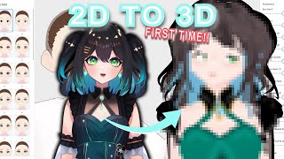 YuCalyptus 🍀🌸ll VTuber 3D Model ll VRoid Timelapse ll First Time making a Vtuber Model